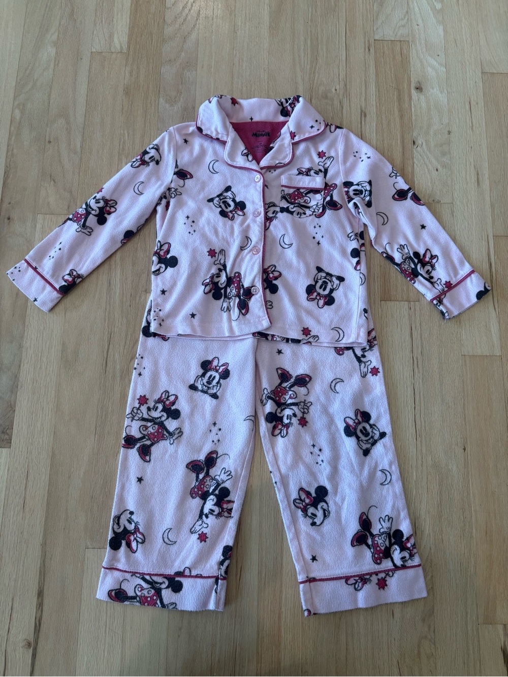 Minnie Mouse Flannel Toddler Pajamas
